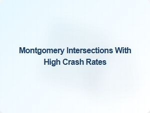 High-Crash Intersections in Montgomery, Alabama